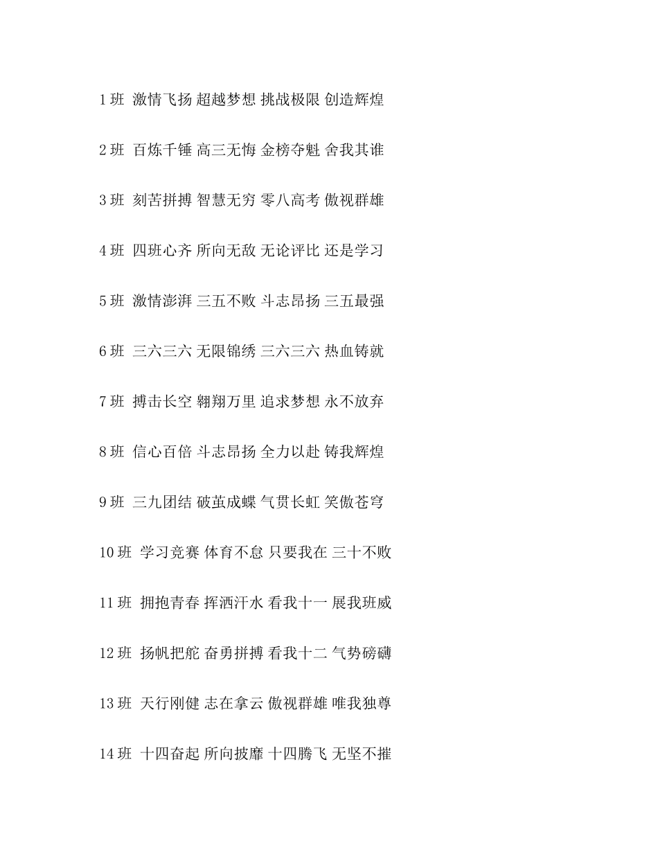 2023年班级口号.docx_第3页