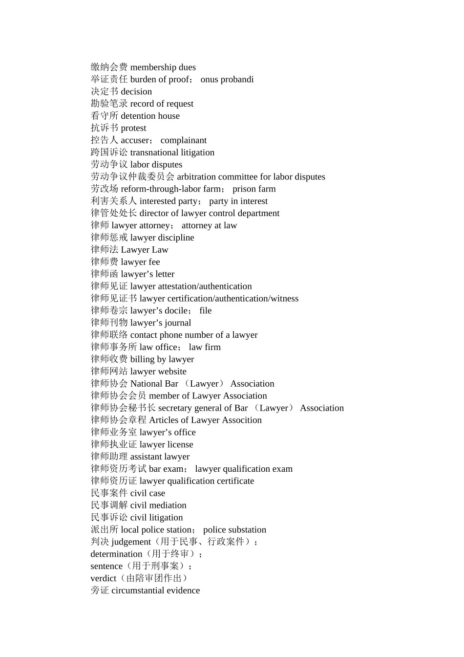 2023年法律英语之律师部分.docx_第3页