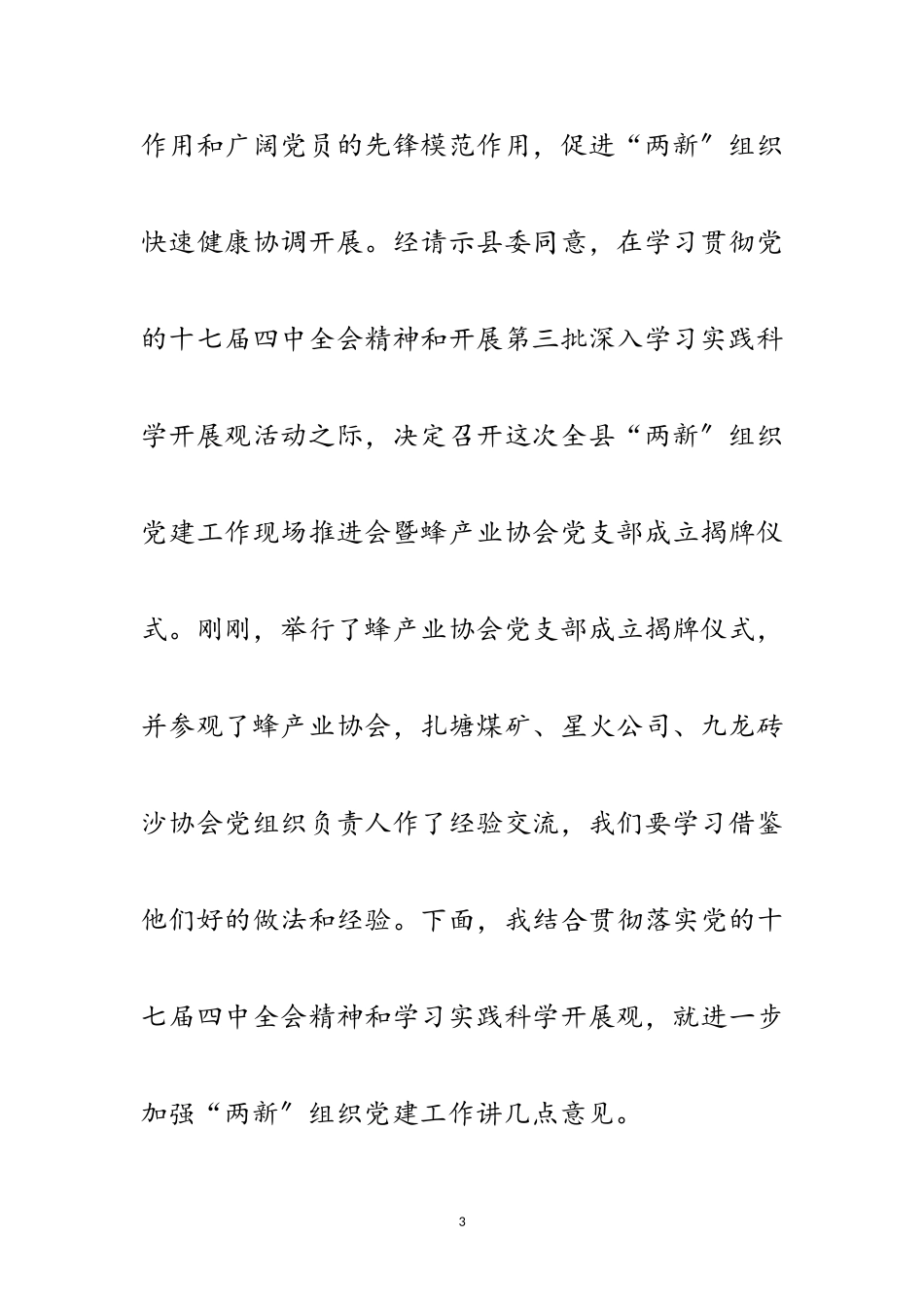 2023年两新组织党建现场推进会讲话范文.doc_第3页