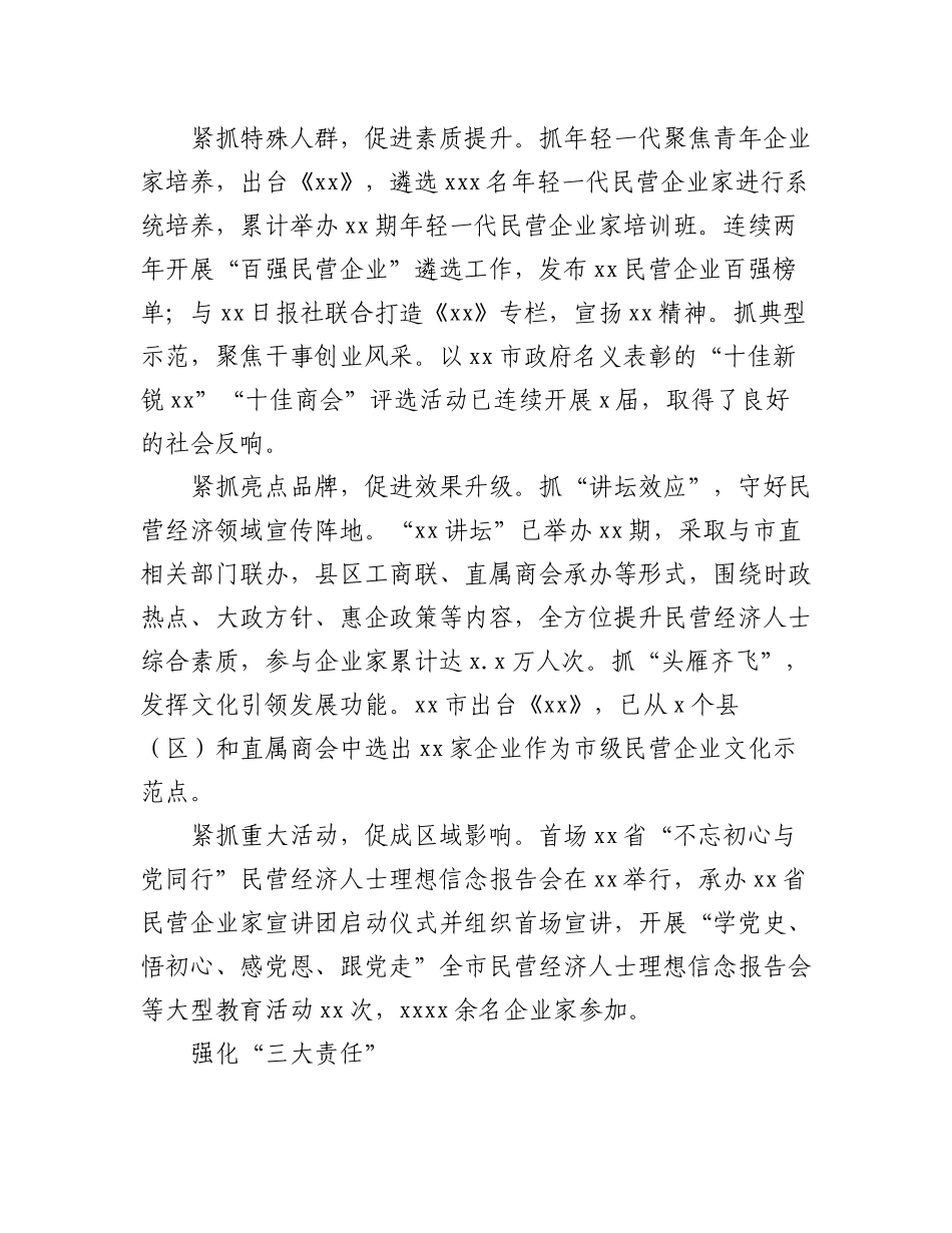(7篇)工商联工作座谈会经验交流发言材料汇编.docx_第3页