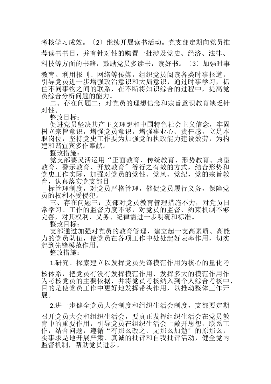 2023年党支部存在问题及整改措施.doc_第2页