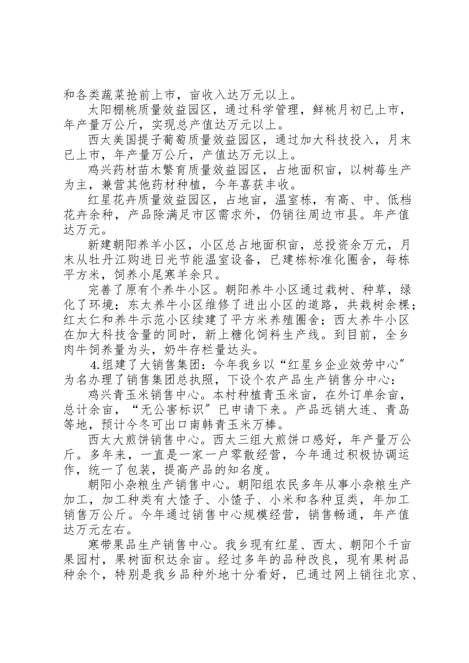 2023年村委关于工作的完成情况和工作的安排的汇报材料新编.docx_第3页