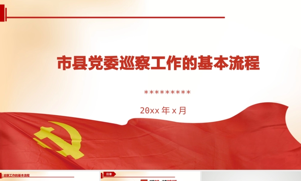 市县党委巡察工作的基本流程.pptx