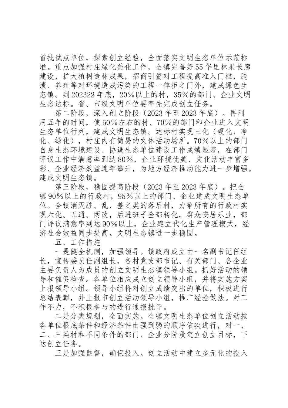 2023年创建文明生态镇活动实施方案.doc_第3页