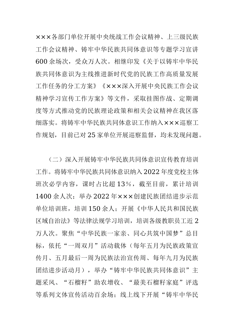 2022年加强和改进民族工作情况的报告.docx_第2页