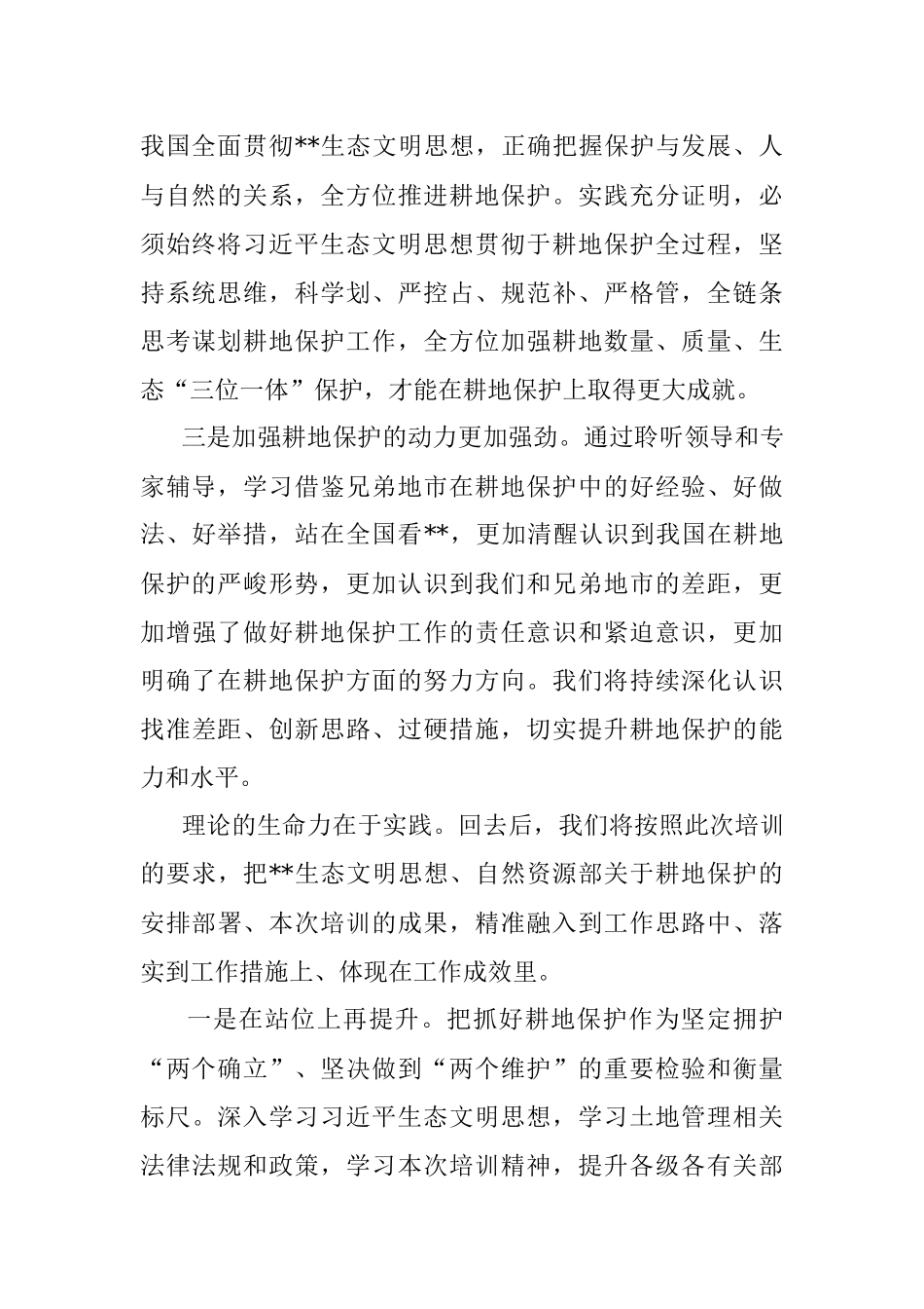 2023年耕地保护培训会市长培训表态.docx_第2页