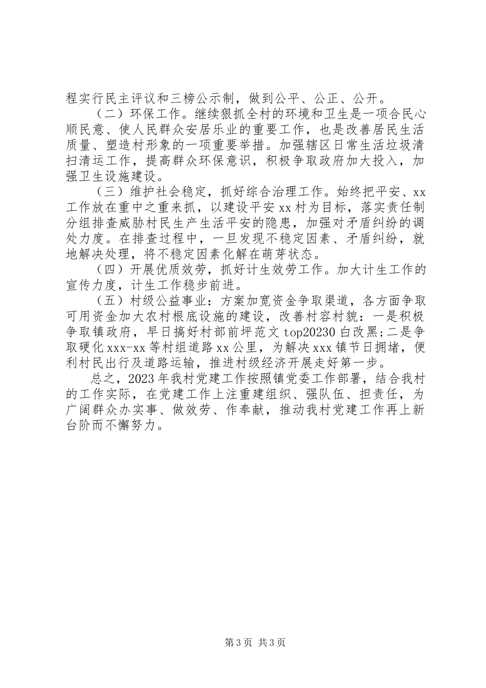 2023年某村党支部党建工作计划.docx_第3页