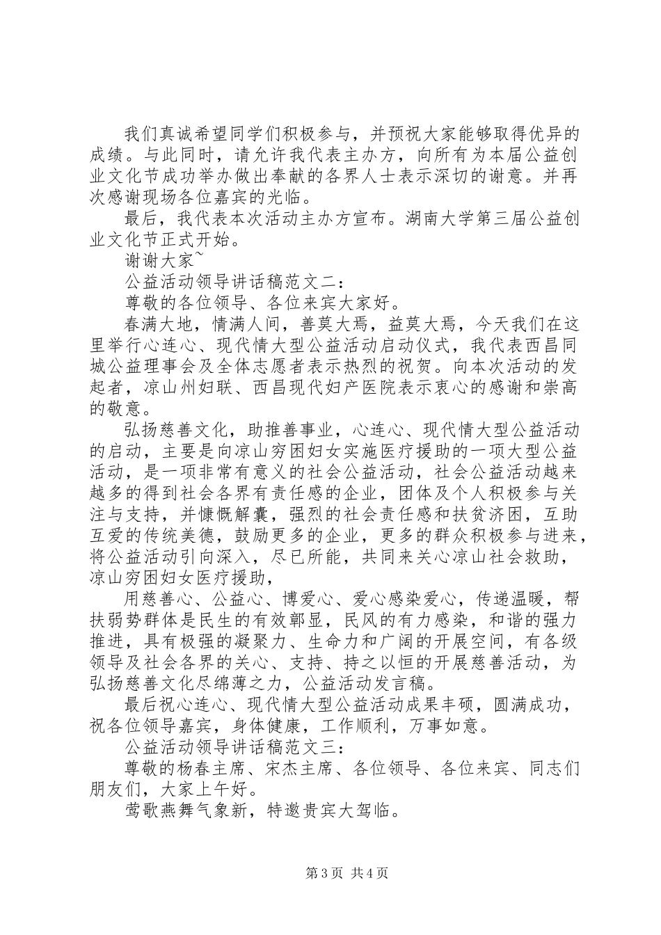 2023年公益活动领导致辞稿.docx_第3页