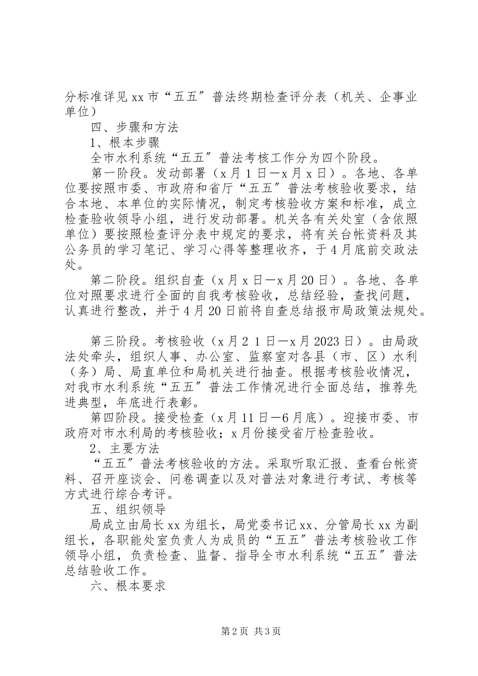 2023年水利局五五普法法制宣传方案.docx_第2页