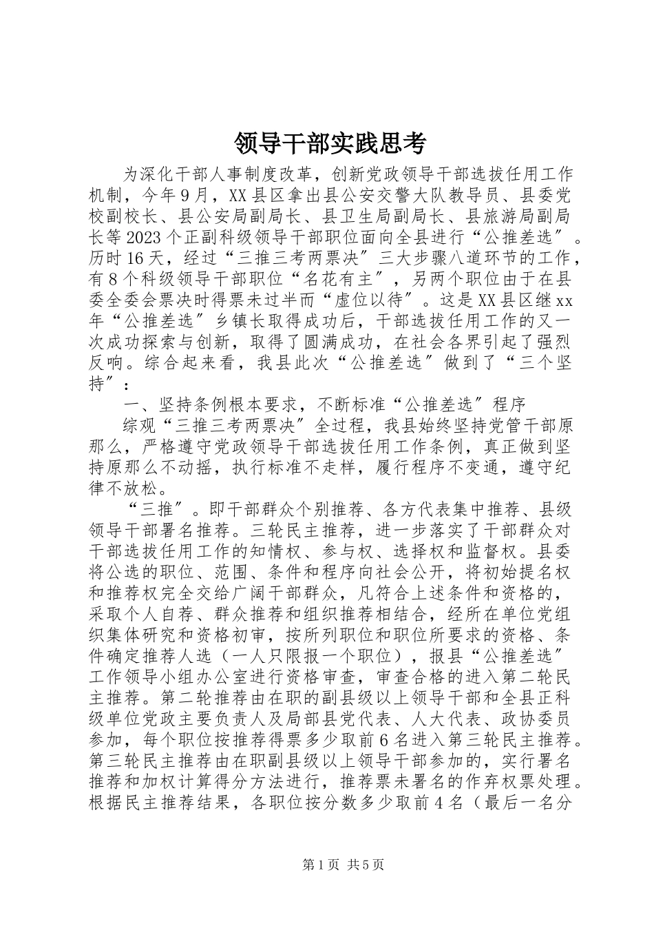 2023年领导干部实践思考.docx_第1页