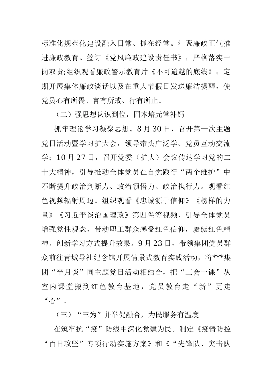 2022年国企党建工作总结：党建驱动强基务实 创新优化提质增效.docx_第2页