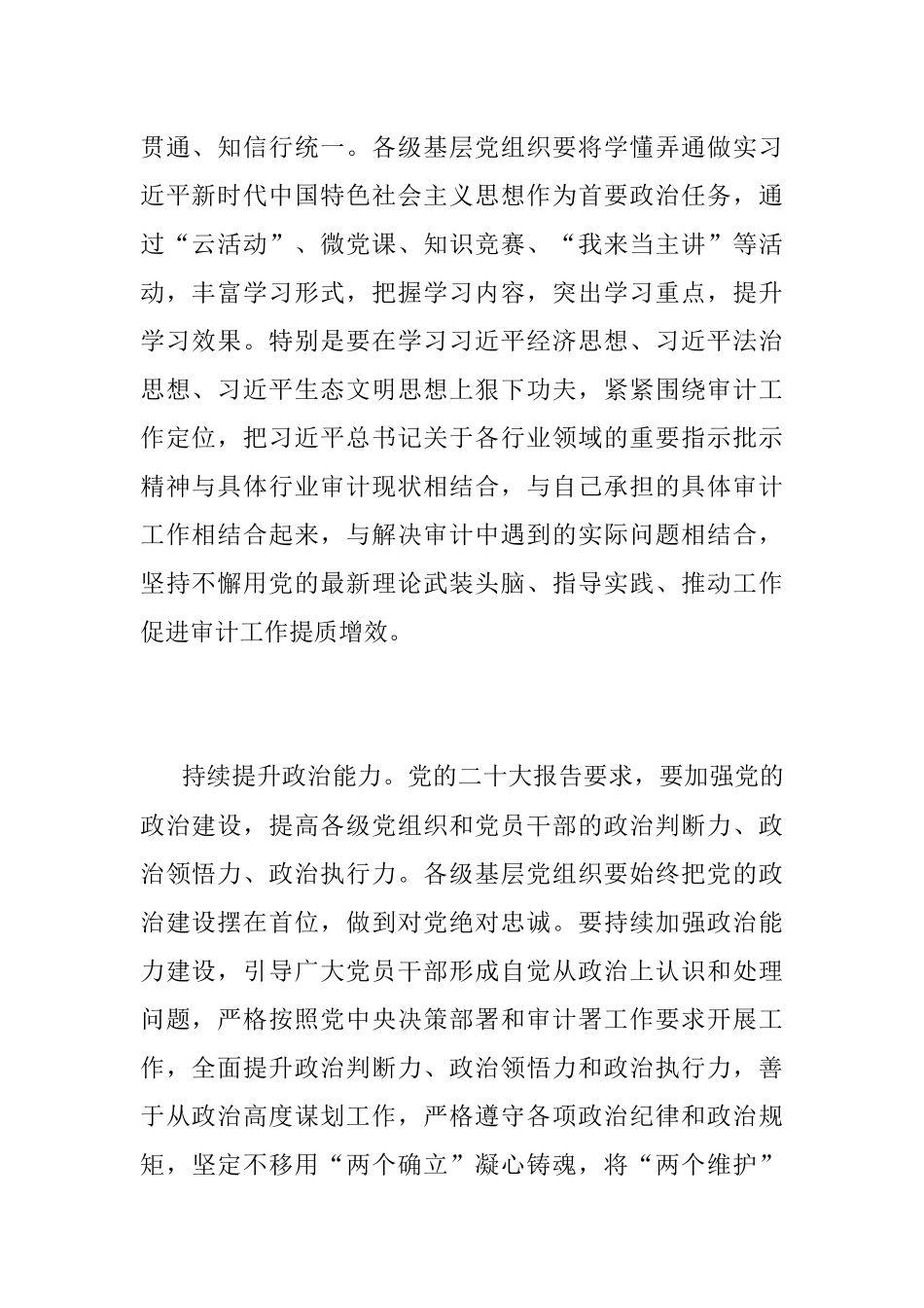 2023年以党的二十大精神为指引 推动基层党组织党建工作高质量发展.docx_第2页