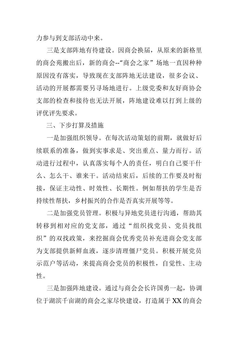 2023年商会党支部书记述职报告.docx_第3页
