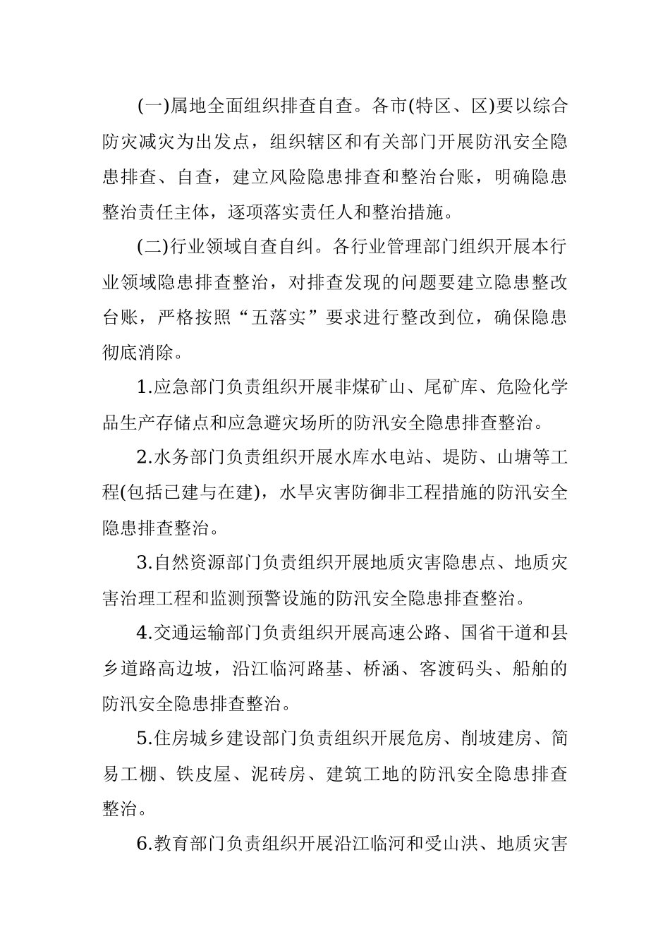 2021年防汛安全隐患排查整治工作方案.docx_第2页