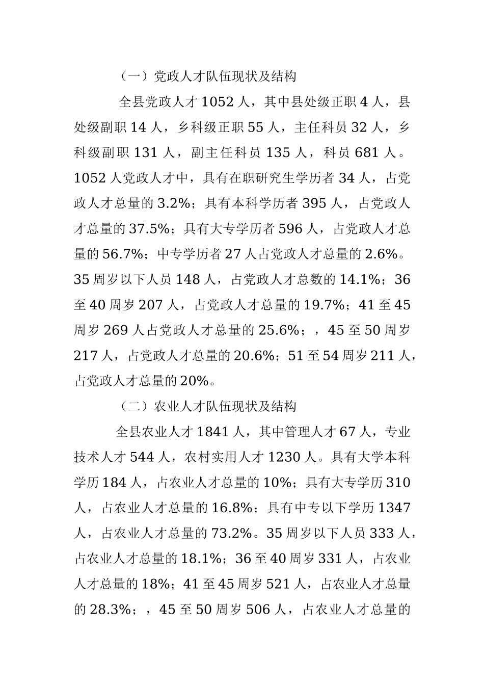 关于全县人才调研报告.docx_第2页