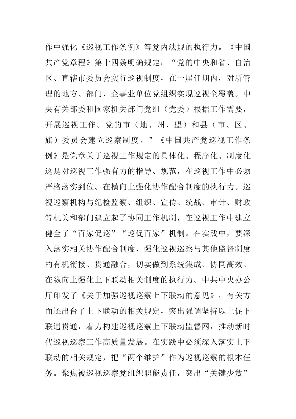 在全市巡察工作座谈会上的交流发言：锻造巡视监督利剑 全面提升制度执行质效.docx_第2页