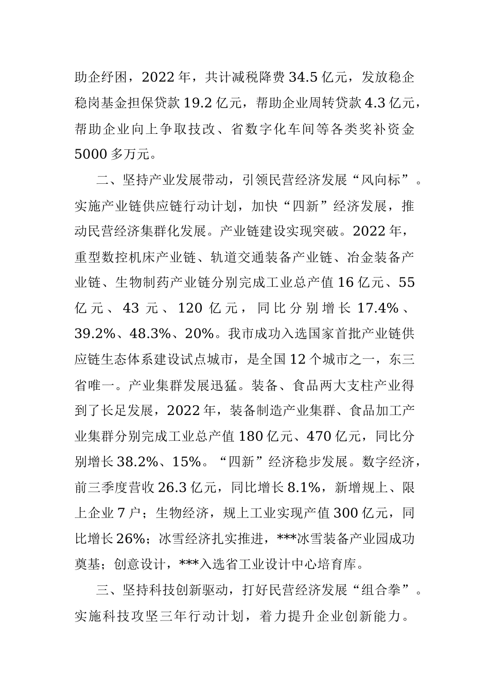 在市民营经济发展大会上的发言：聚力四个坚持助推民营经济高质量健康发展.docx_第2页
