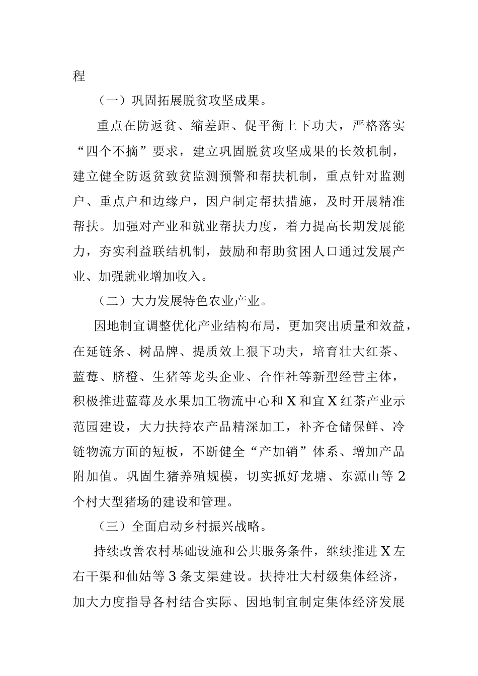 XX镇2023年政府工作要点.docx_第2页