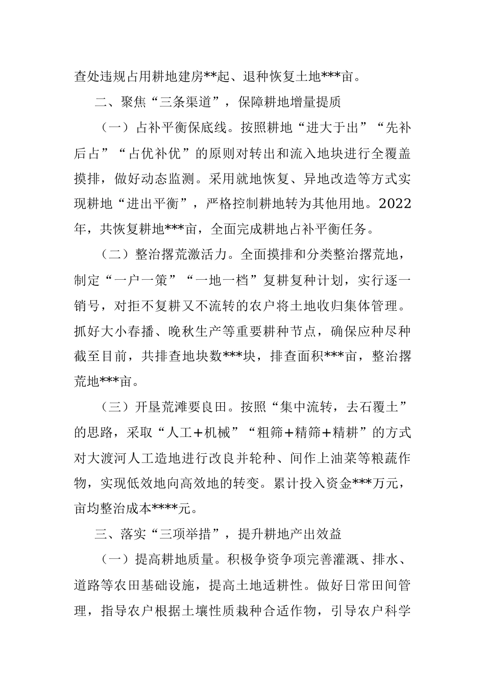 经验交流发言：扛牢耕地保护之责 夯实粮食安全基石.docx_第2页