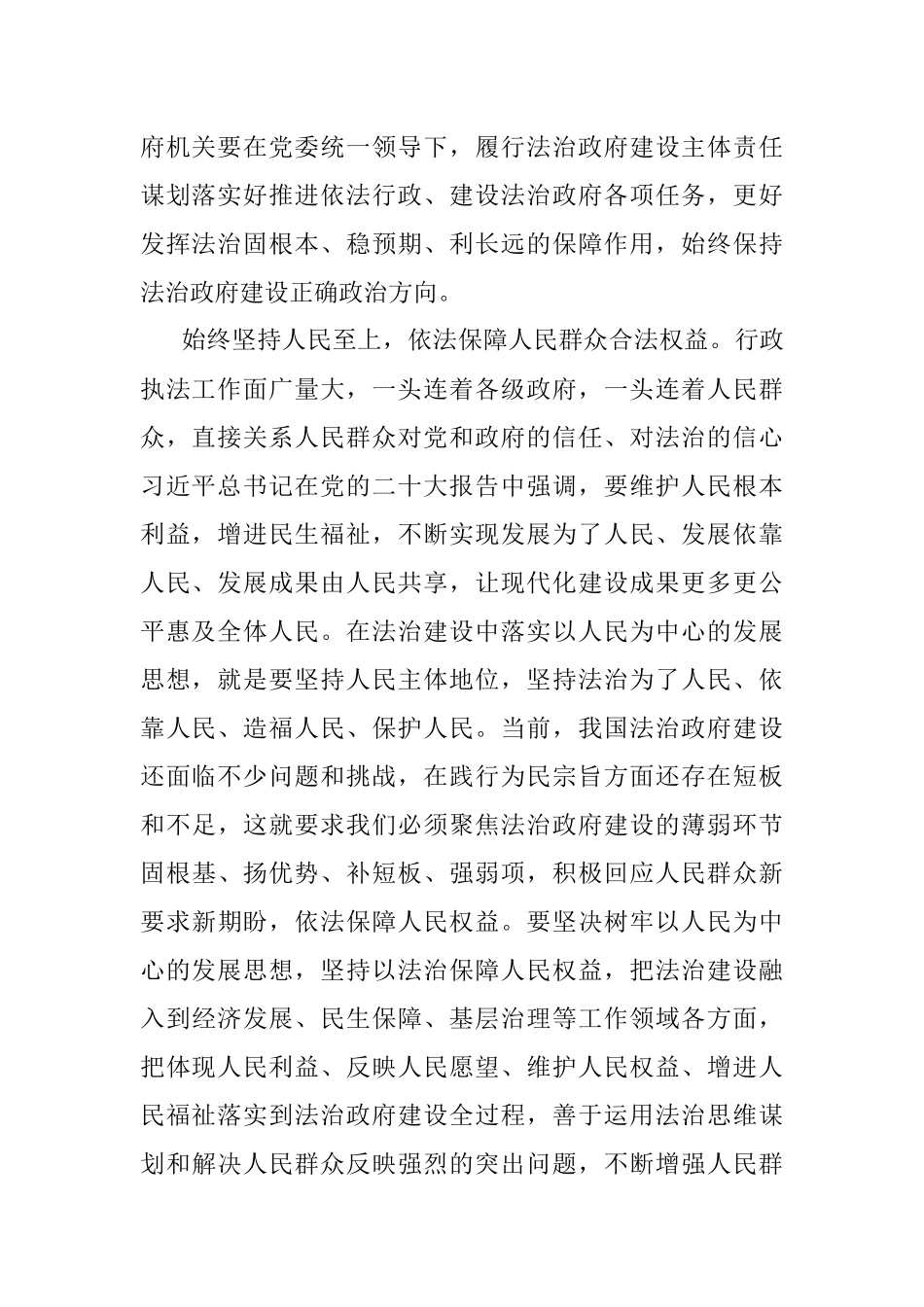 XX副区长在2023年区政府党组中心组法治政府建设专题研讨交流会上的发言.docx_第2页