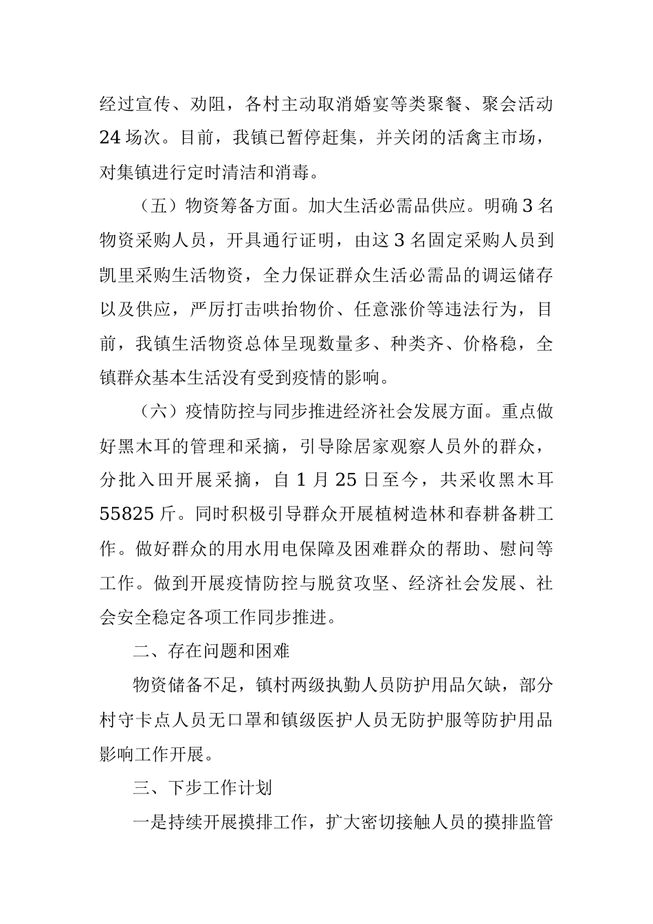 乡镇关于疫情防控工作自查情况报告.docx_第3页