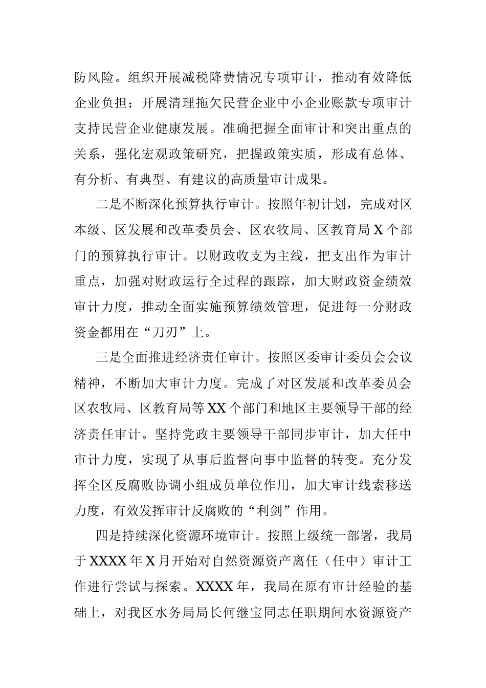 区审计局局长述职报告.docx_第3页