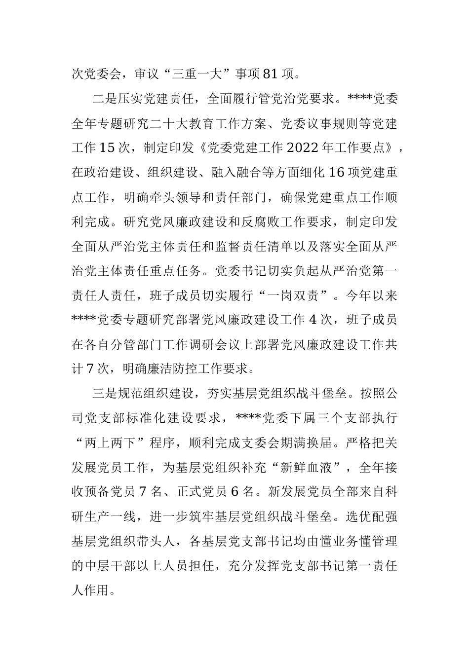 国企党委书记2022年度述职报告.docx_第2页