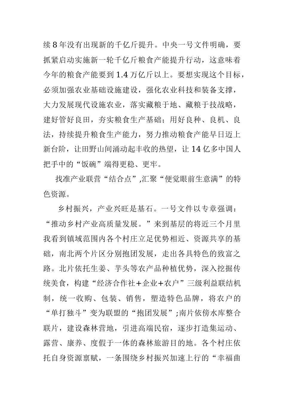 学习贯彻2023年中央一号文件助推乡村振兴打开新局面心得体会.docx_第2页