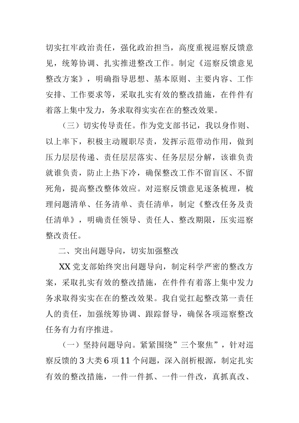 市税务局某党支部书记关于组织落实巡察整改情况的报告.docx_第2页