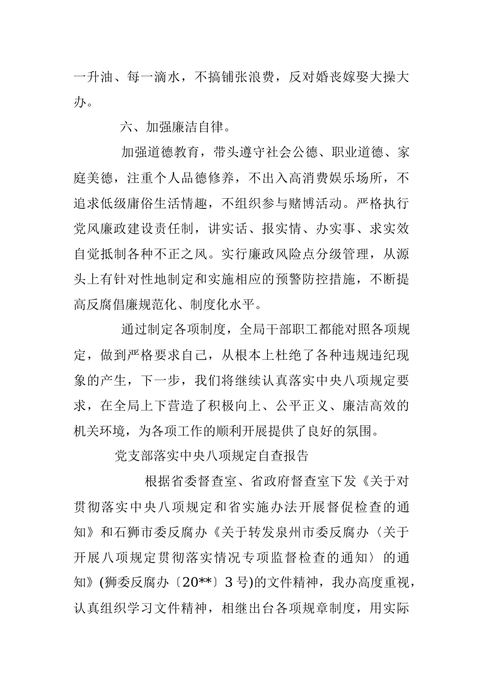 党支部落实中央八项规定自查报告.docx_第3页
