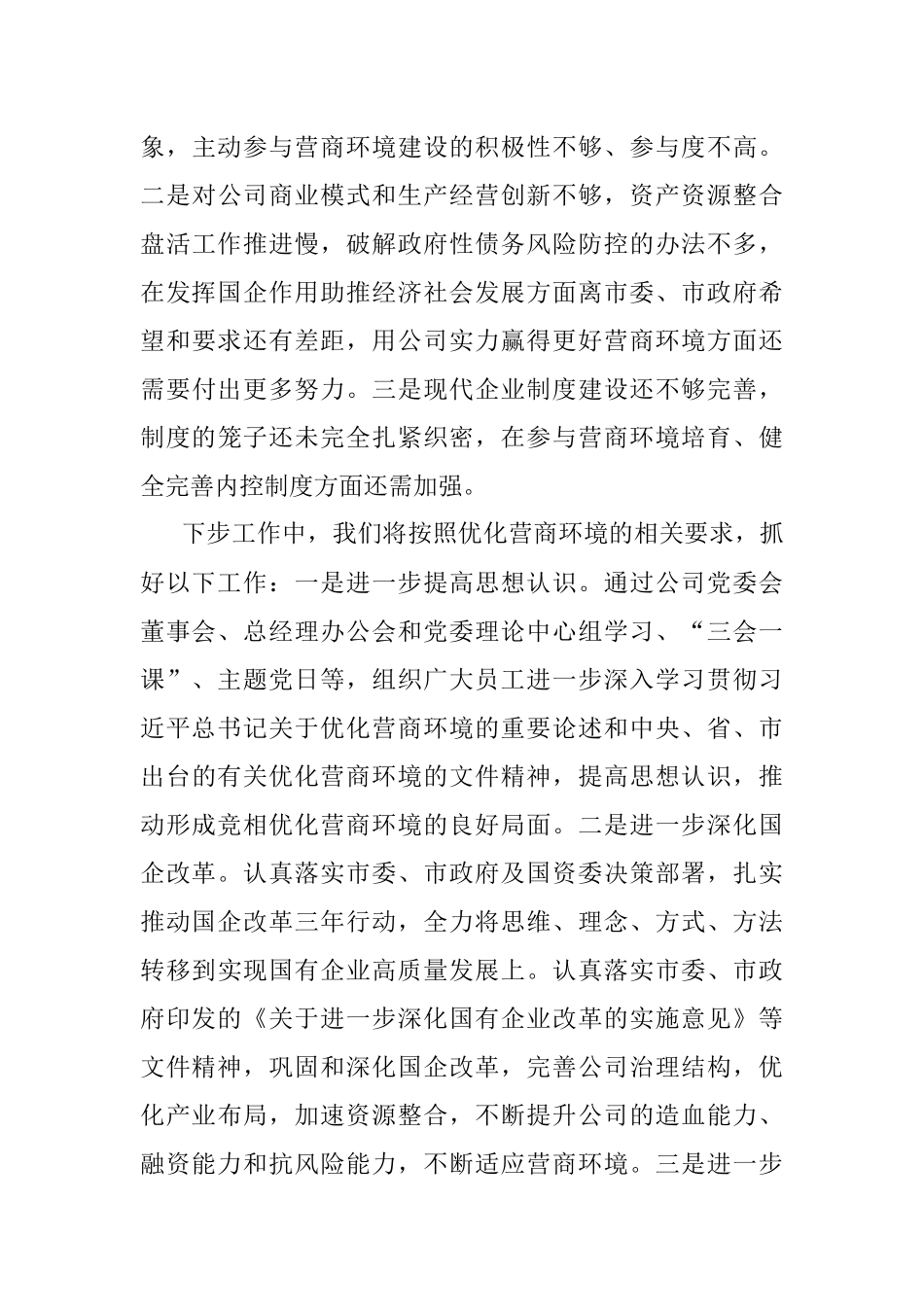 落实营商环境工作情况专题报告.docx_第3页
