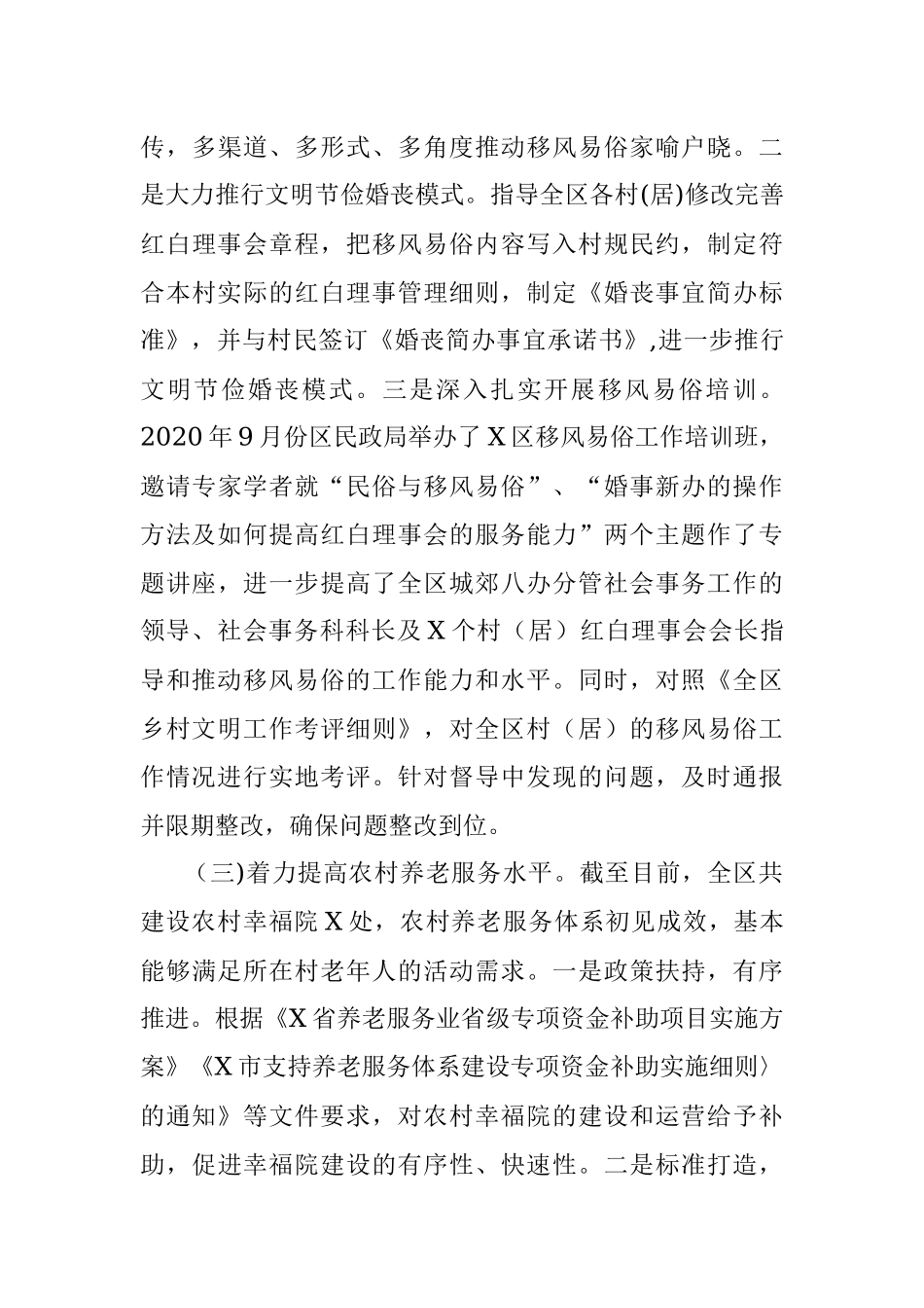 X区民政局乡村振兴工作开展情况报告.docx_第3页