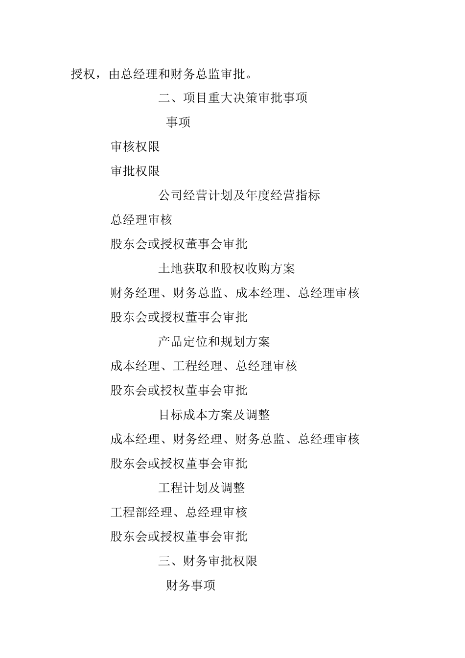 公文材料：公司股东会、董事会决策事项与总经理授权事项.docx_第2页