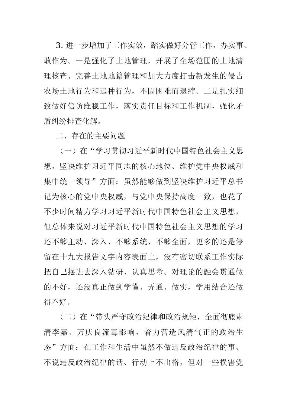 个人对照检查材料(董事 副总经理4).docx_第2页