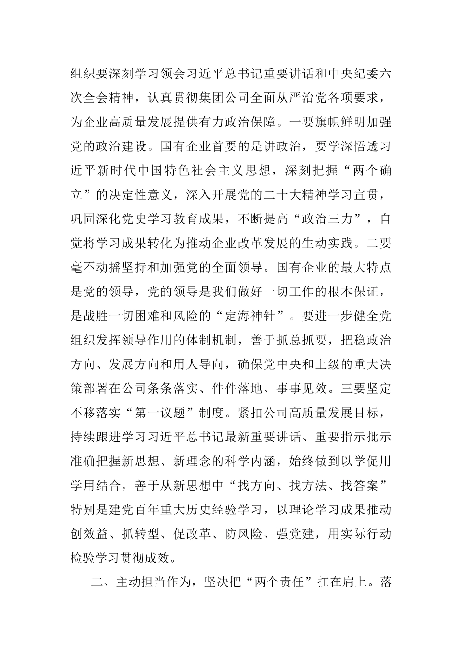 在公司党委、纪委落实全面从严治党“两个责任”会商会议上的讲话.docx_第2页