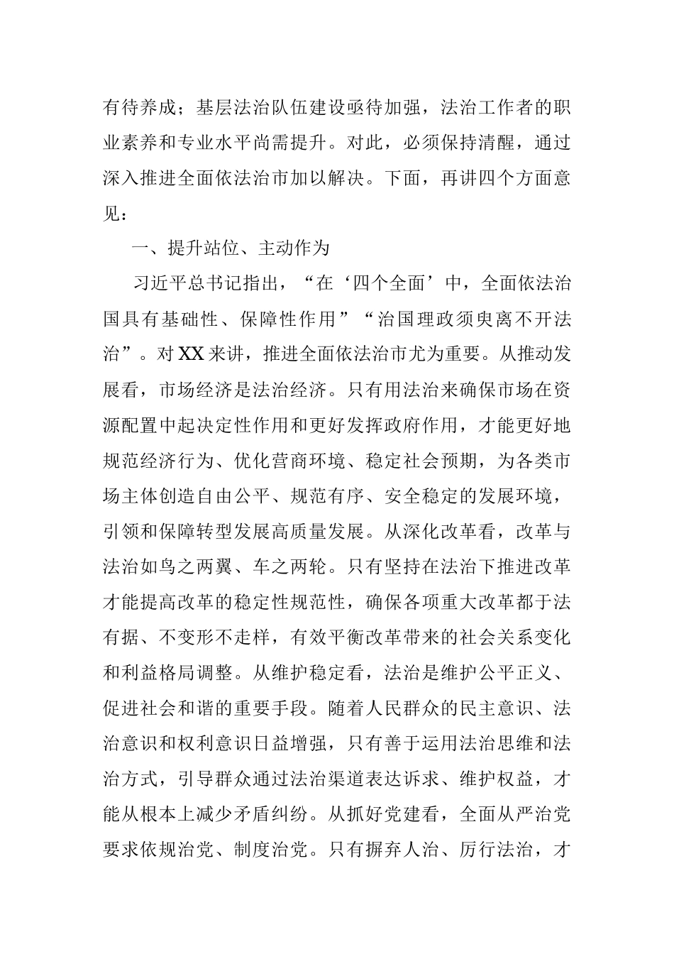 在市委全面依法治市委员会第一次会议上的讲话.docx_第2页