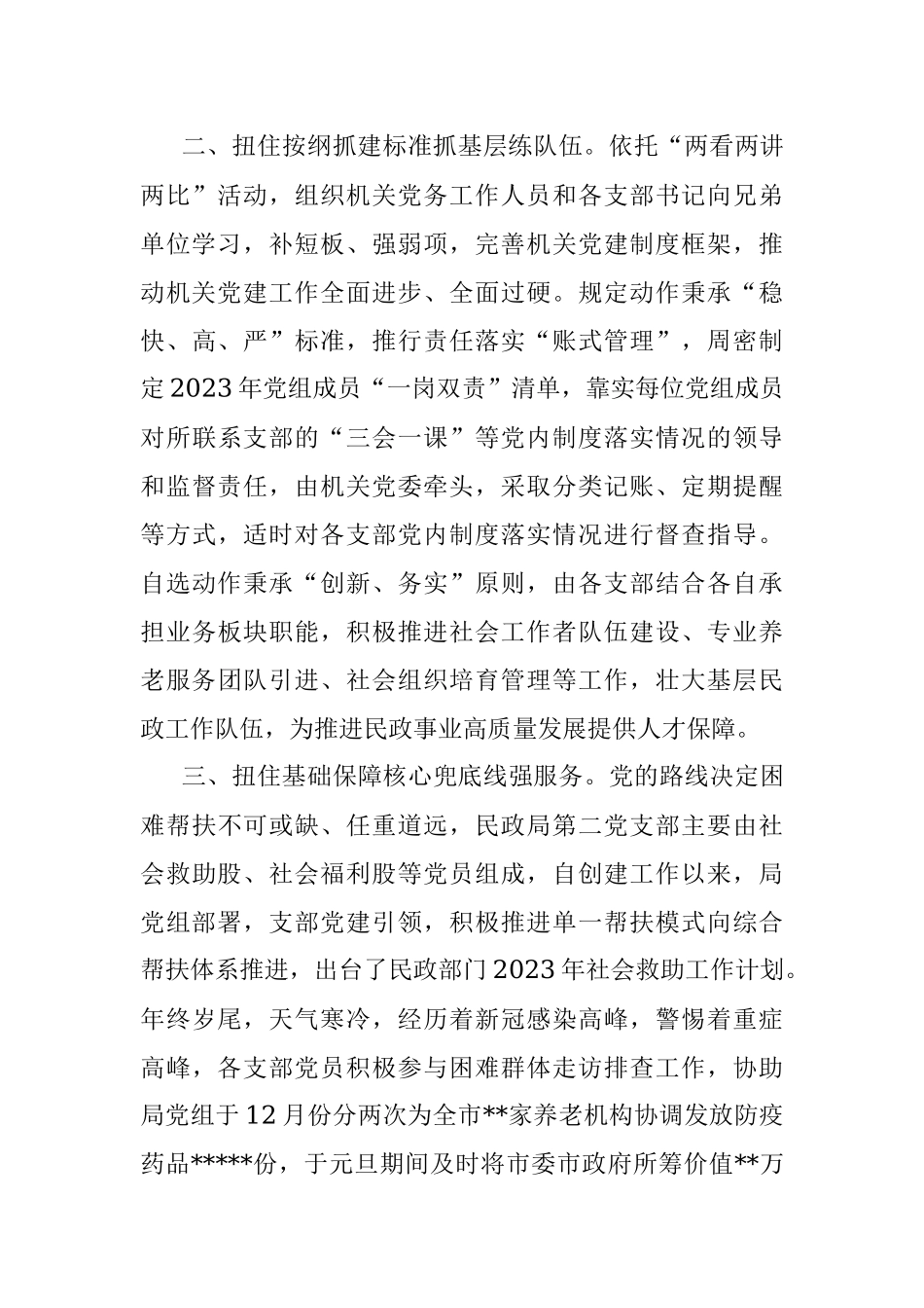 市民政局在全市五星党支部创建工作推进会上的发言.docx_第2页