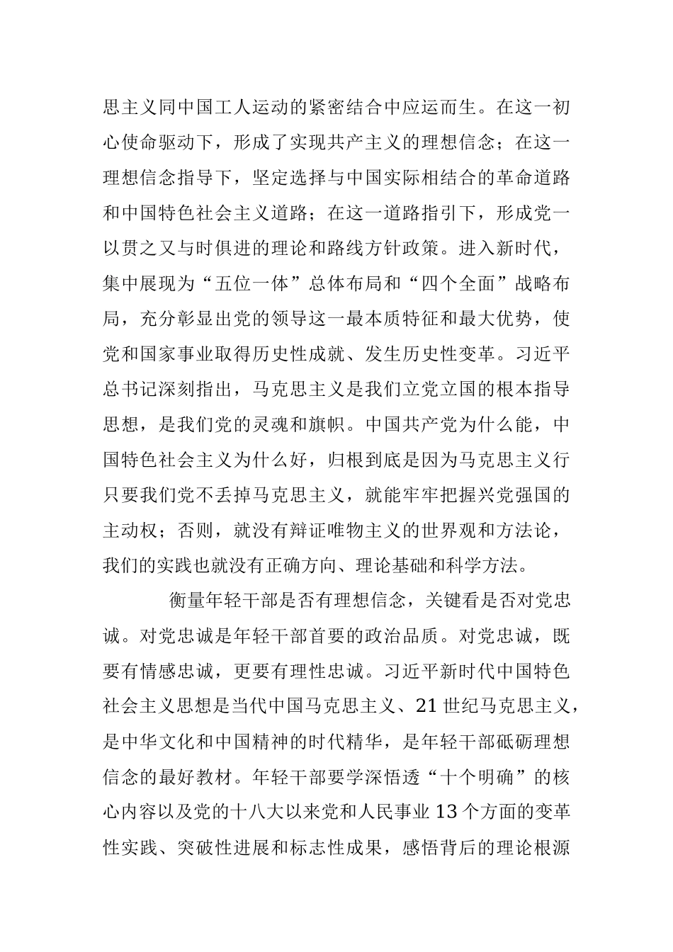 年轻干部培养选拔座谈会发言提纲.docx_第2页
