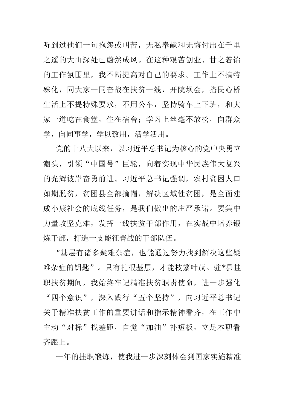 挂职干部座谈发言：发扬务实担当精神增长才干磨炼意志.docx_第3页