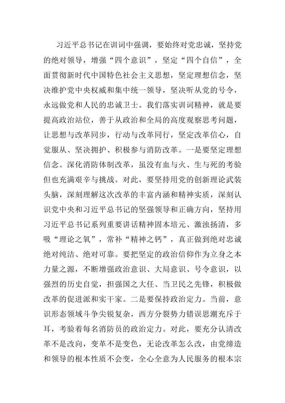 深化“牢记领袖训词永做忠诚卫士”主题教育活动研讨发言.docx_第2页