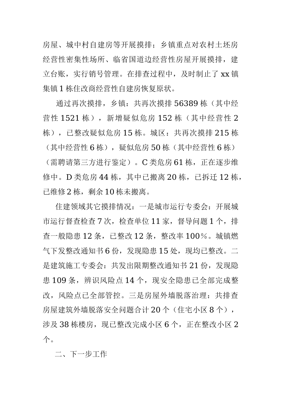 xx县房屋和市政工程安全生产工作情况汇报.docx_第2页