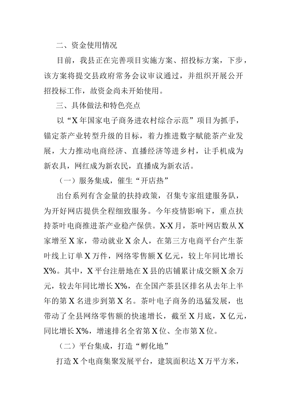 X县电子商务进农村工作汇报.docx_第2页