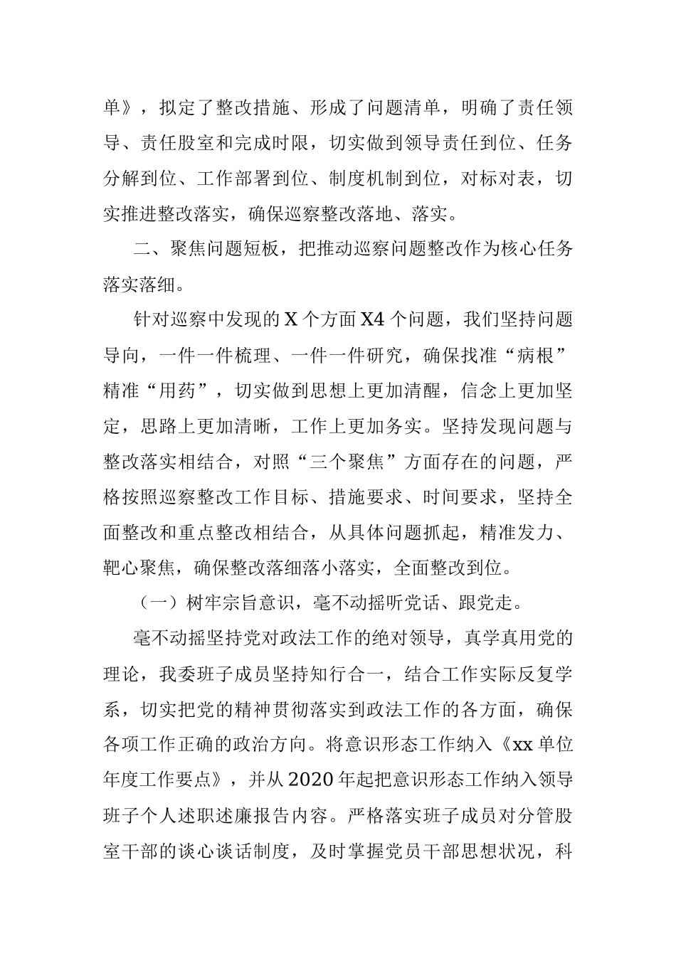 X县政法委巡察整改情况汇报.docx_第2页