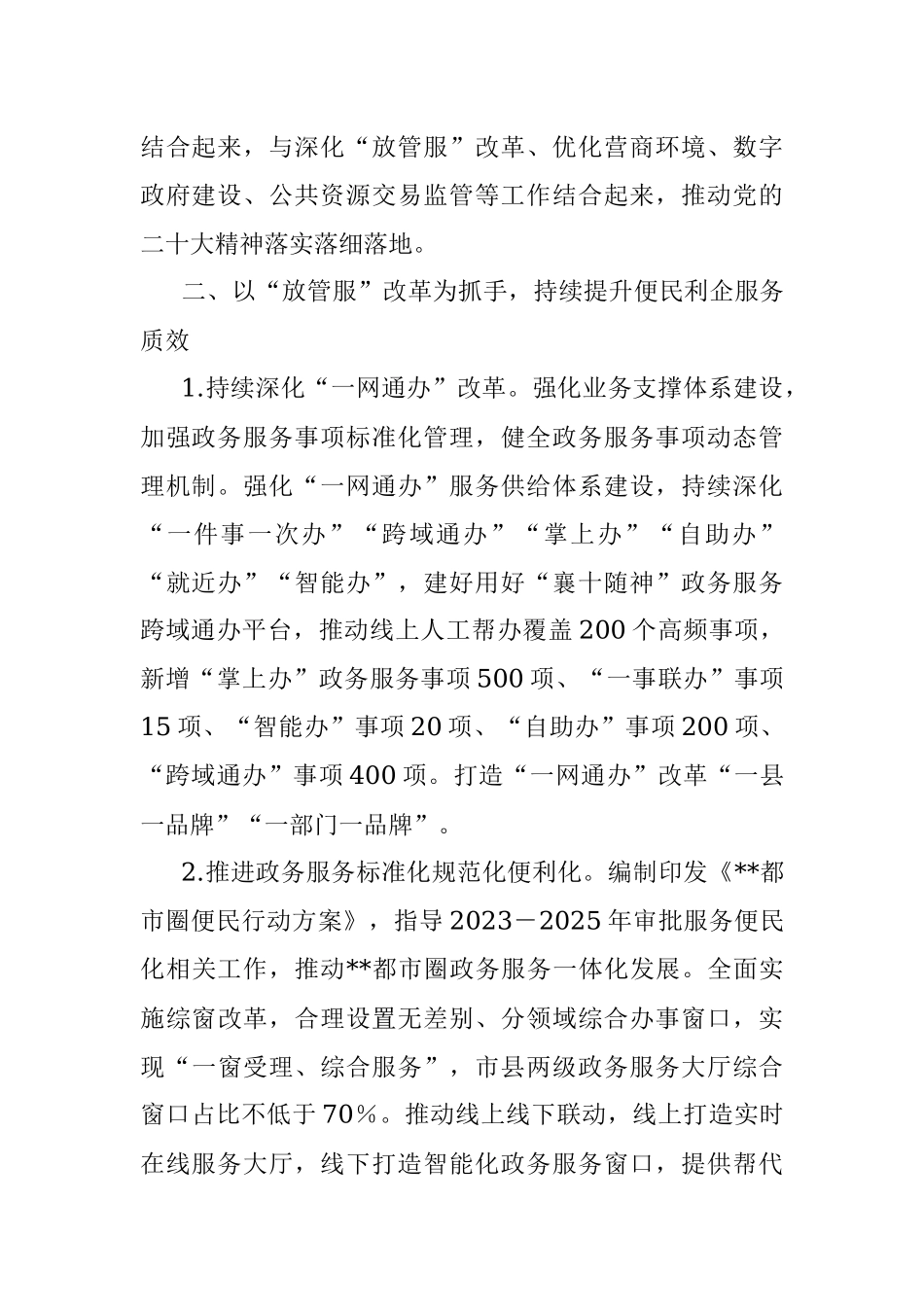 X市行政审批局2023年度工作要点.docx_第2页