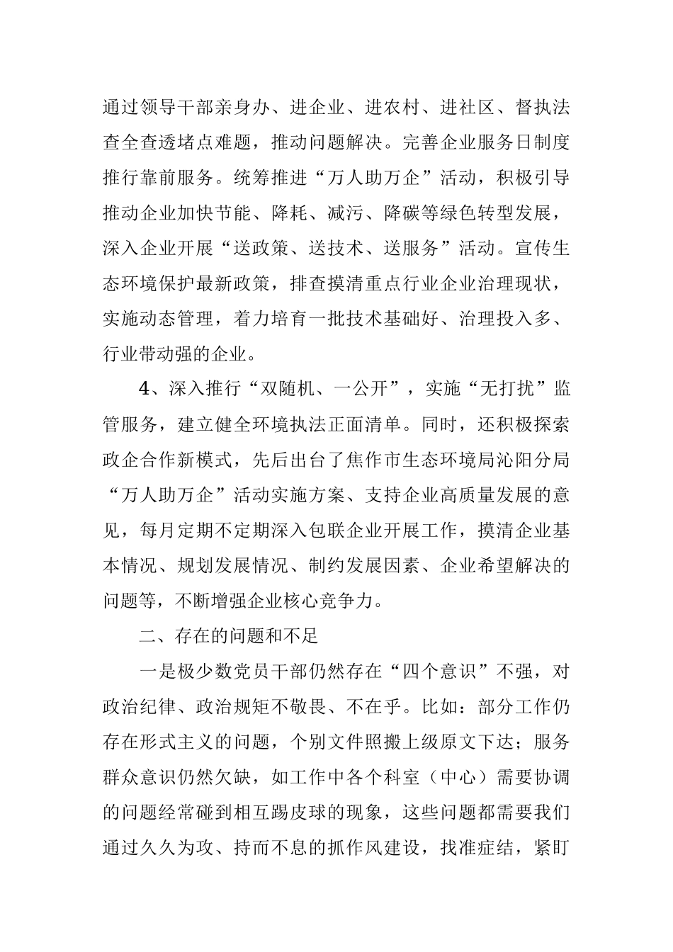 生态环境局“能力作风建设年”活动工作汇报.docx_第3页