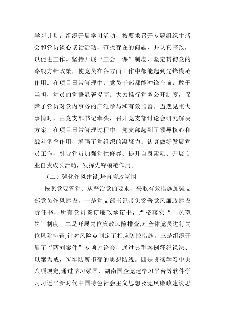 境外项目党支部工作总结和工作计划.docx_第2页