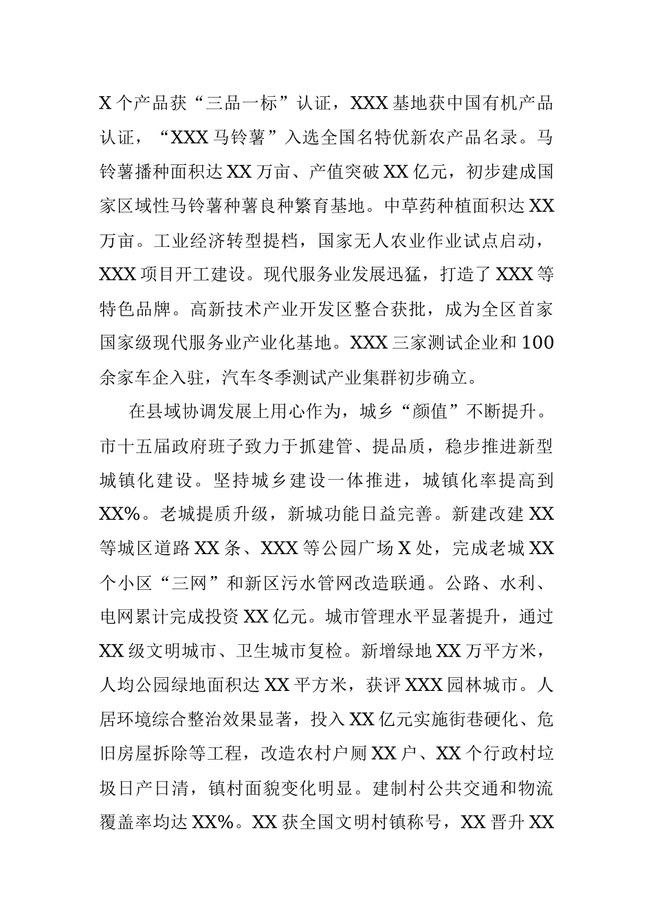 市XX届政府领导班子工作总结.docx_第3页