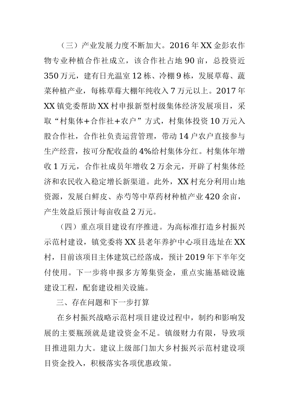 镇乡村振兴示范点工作总结.docx_第3页