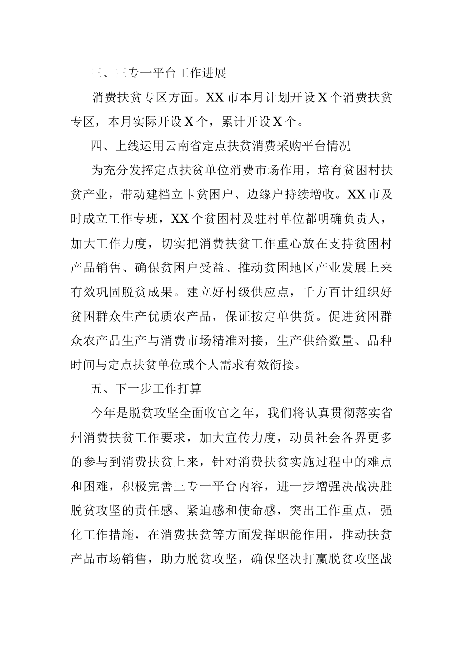 X市扶贫办2020年消费扶贫工作总结.docx_第3页