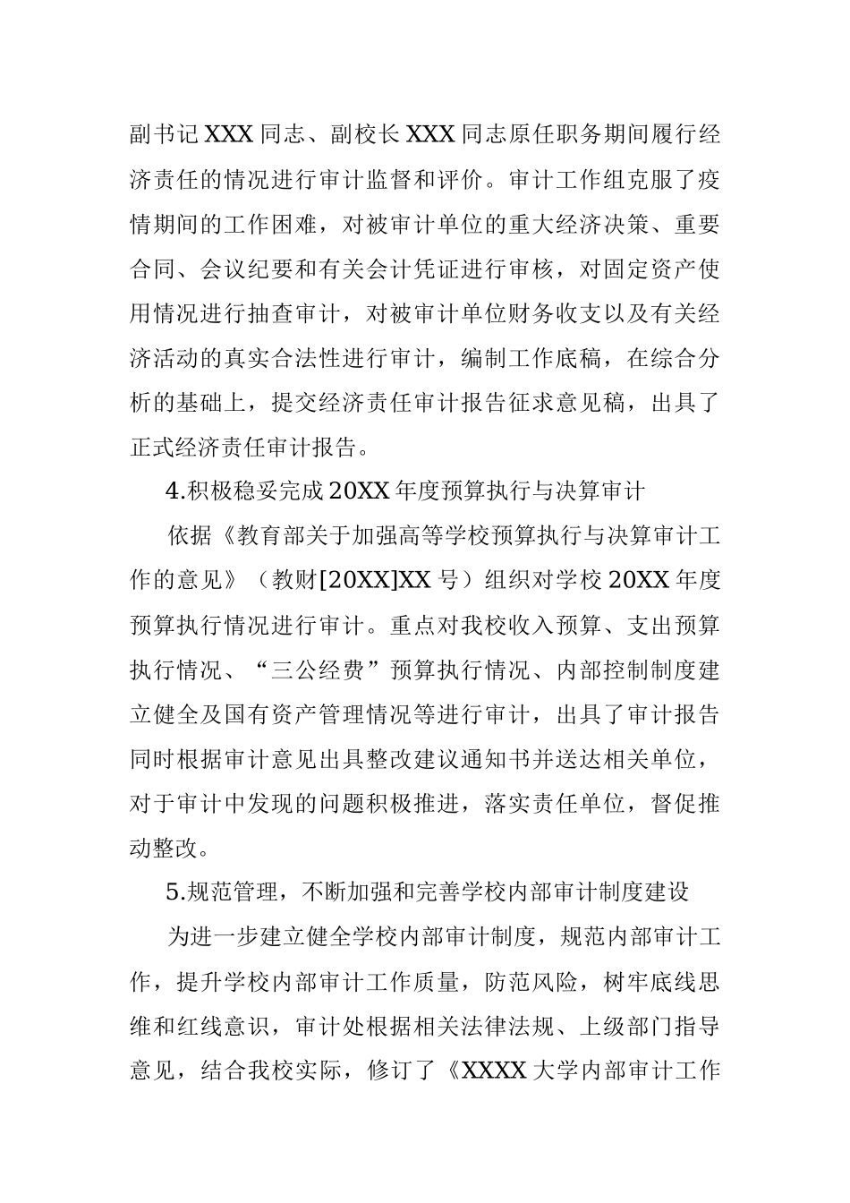 X高校2020年审计工作总结.docx_第2页